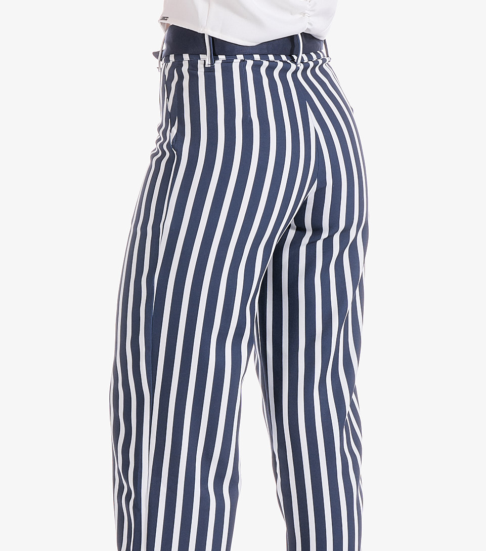 Pantalon Para Mujer Bota Recta A Rayas Salma Derek 831394 AZ