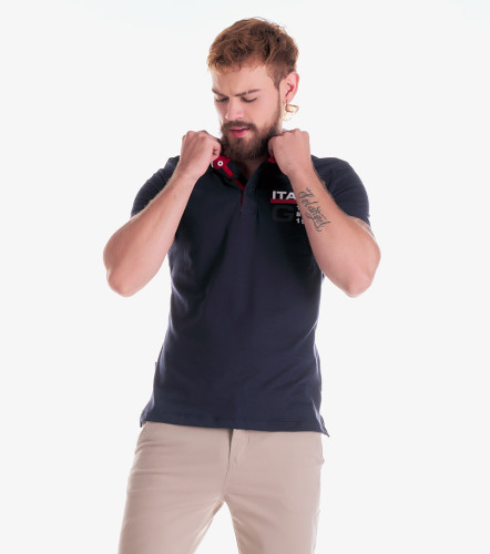 Real Polo Slim Fit Masculina GasAO