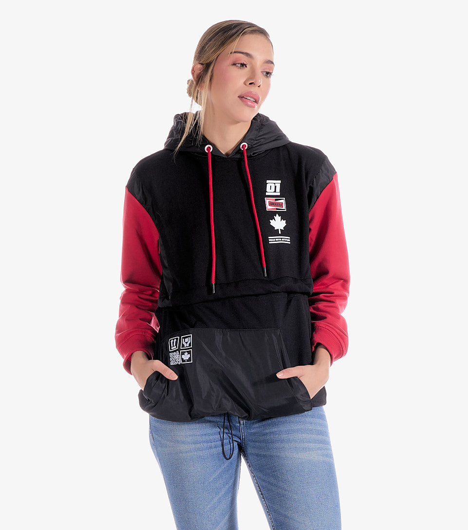 Tili Hoodie Femenino Multifuncional Groggy 831680 CU