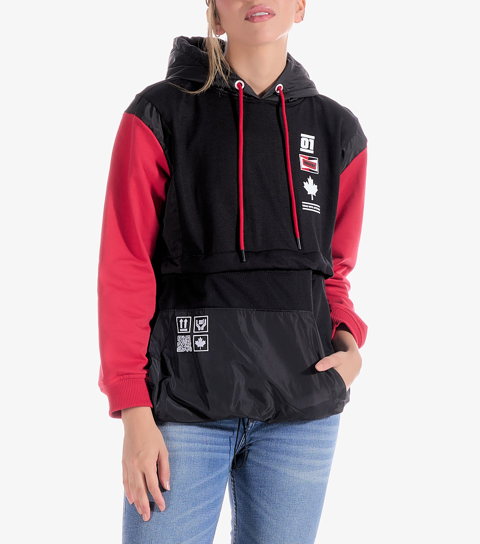 Tili Hoodie Femenino Multifuncional Groggy 831680 CU