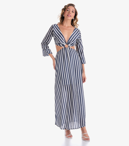 Vestido Para Mujer Largo A Rayas Anastacia DerekAZ