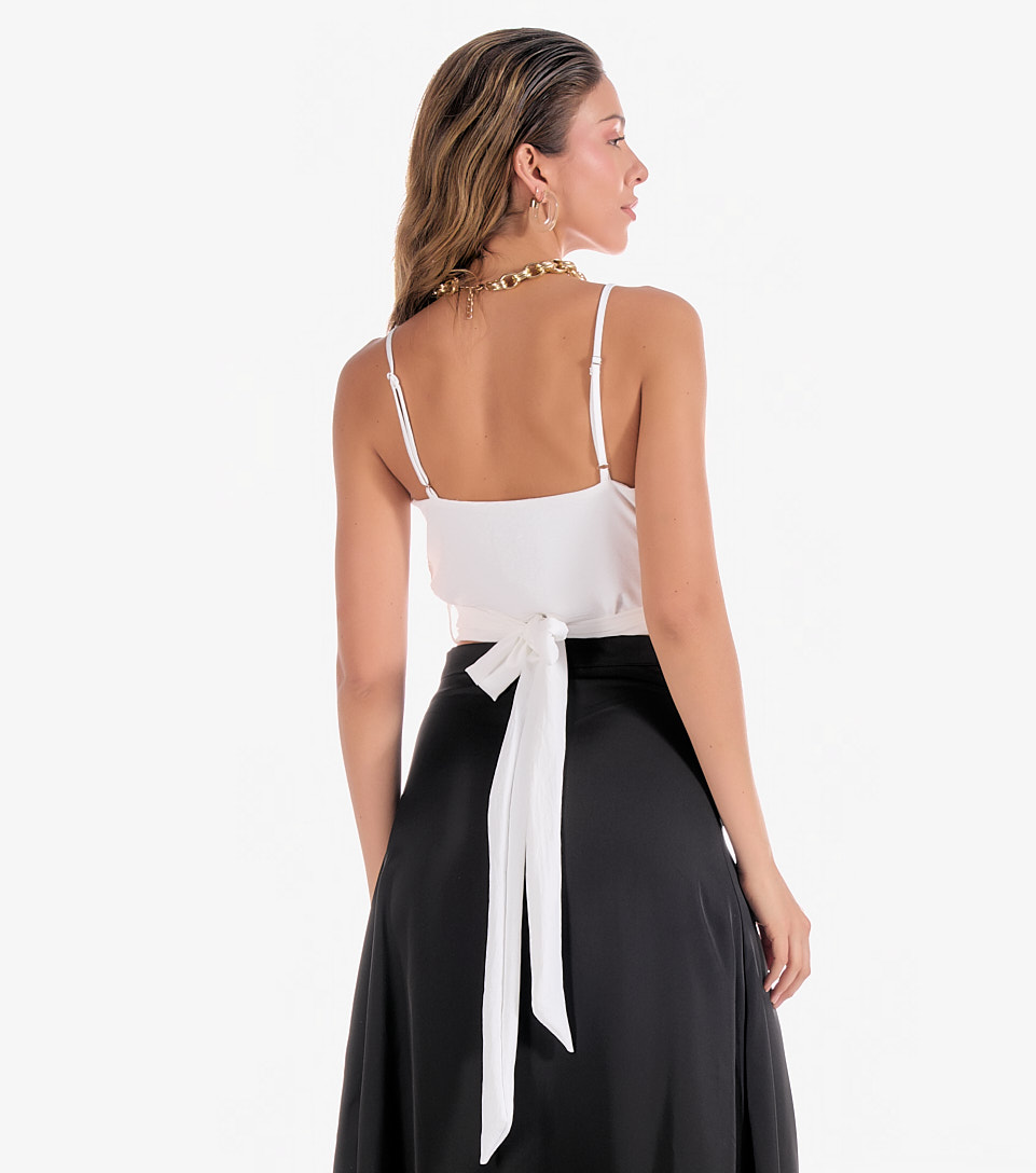 Blusa Para Mujer Cruzada Unicolor Julieta Derek 832419 AR