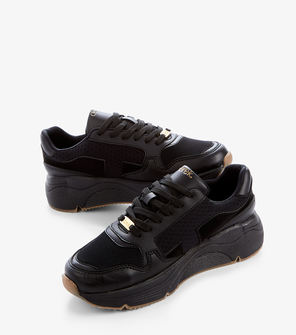 Tenis Para Mujer Unicolor Con Cordones Martina Derek 832507 NG