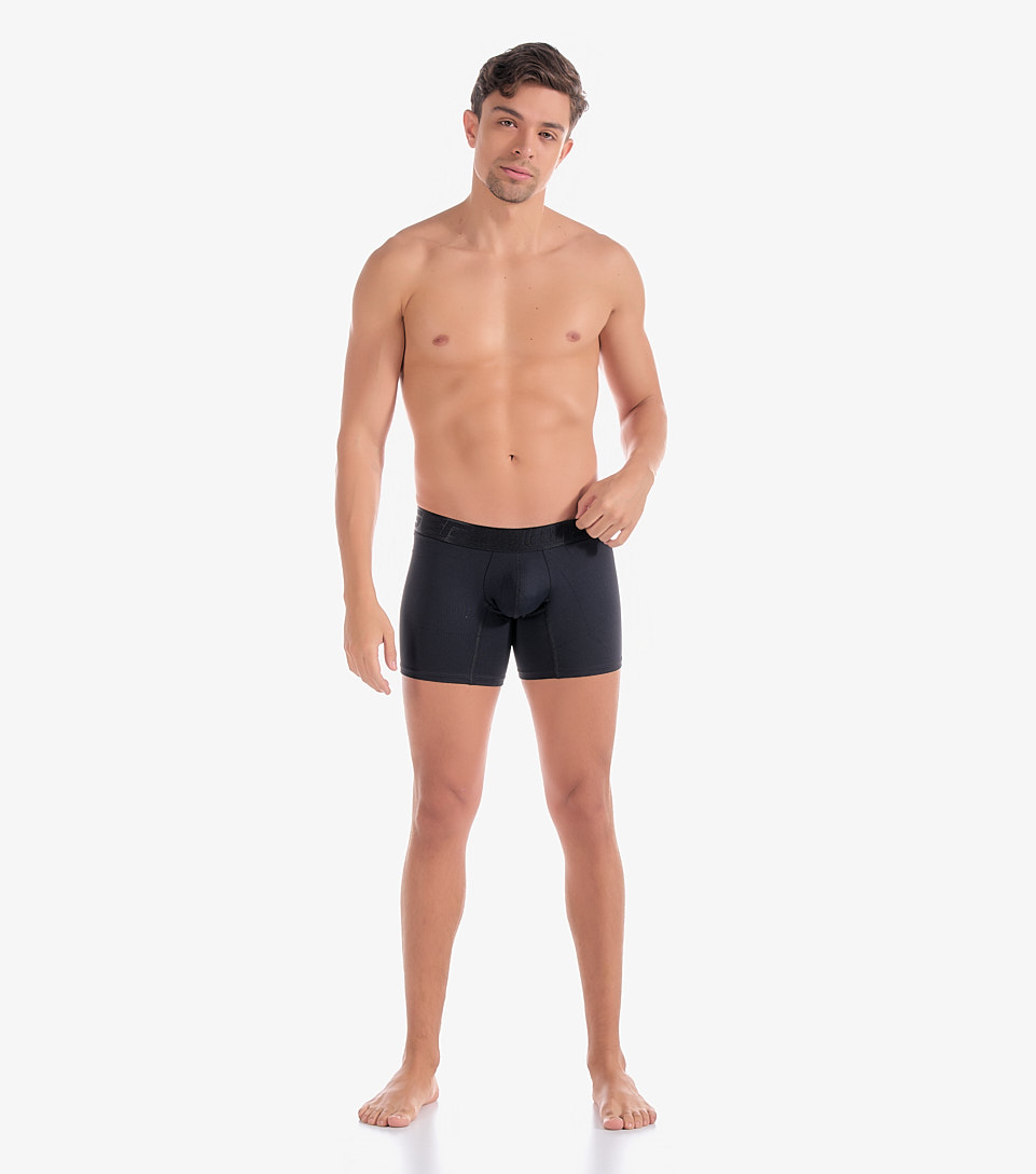 Boxer Para Hombre Bipack Combinado Con Elastico Marcado Texto Unser 832950 NG