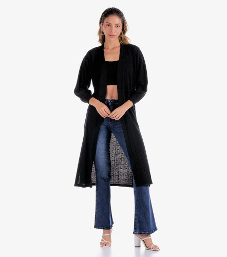Cardigan Para Mujer Tejido Unicolor Eva DerekNG