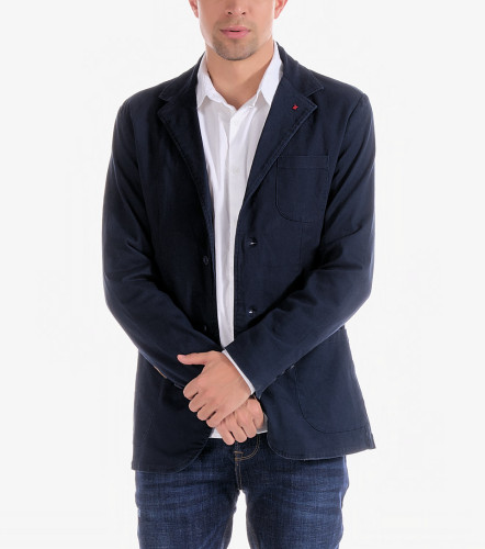 Blazer Para Hombre En Drill Unicolor UnserAZ