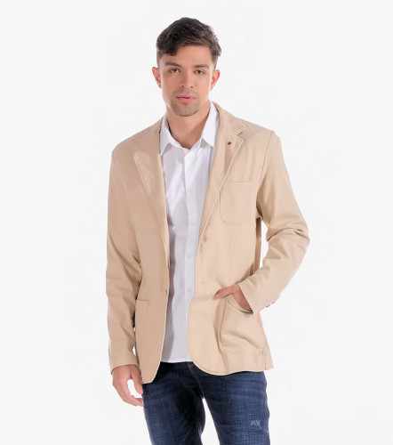 Blazer Para Hombre En Drill Unicolor UnserKQ