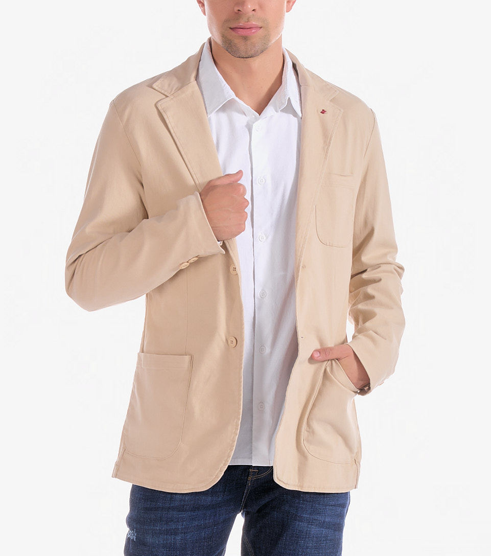 Blazer Para Hombre En Drill Unicolor Unser 832025 AZ