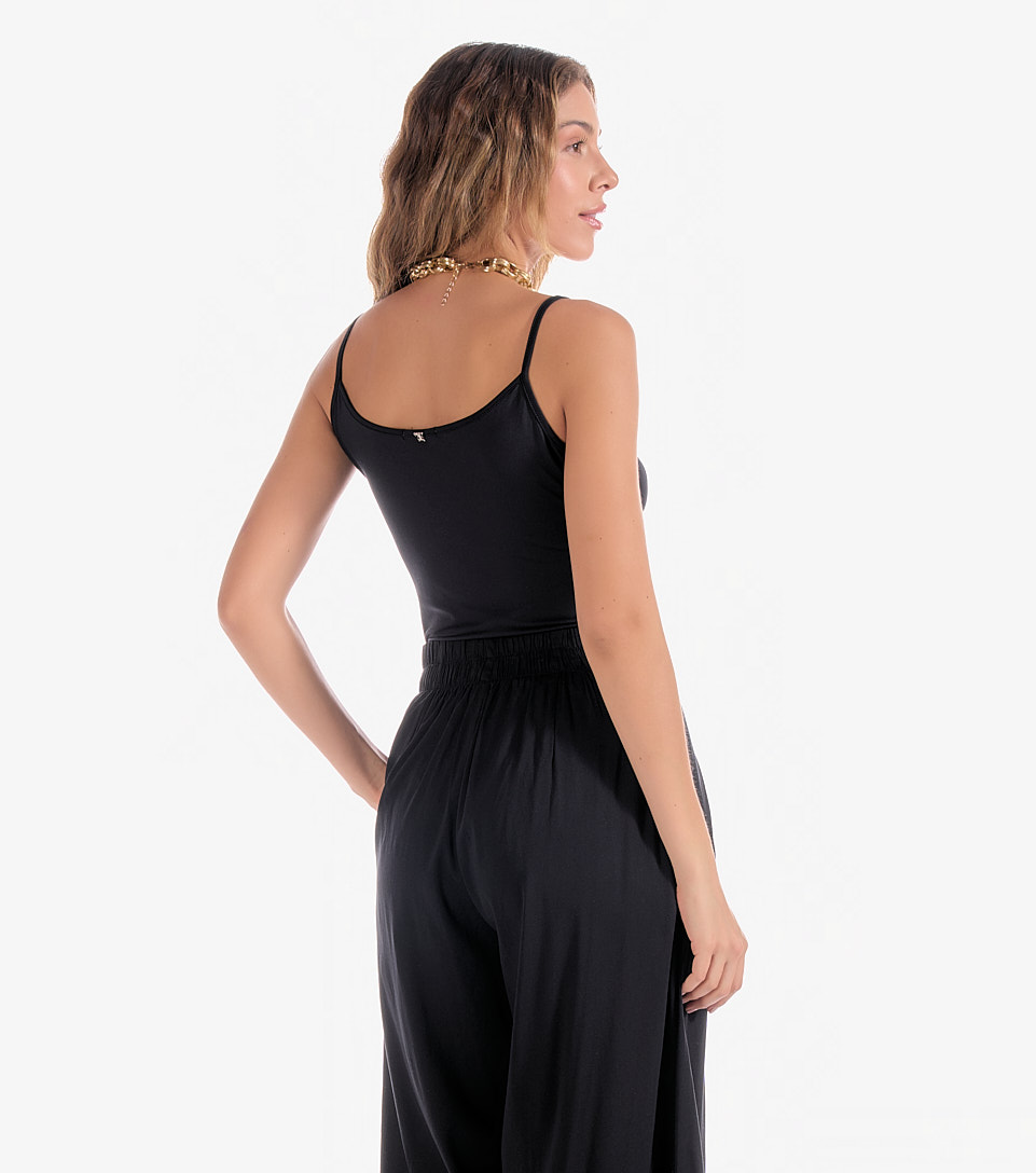 Blusa Para Mujer Basica De Tiras Unicolor Alexa Derek 833207 BL