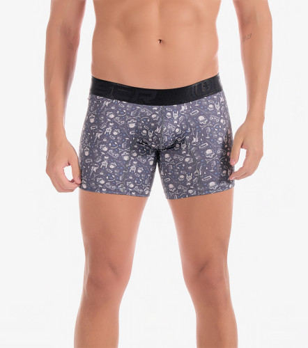 Boxer Para Hombre Bipack Combinado Con Elastico Marcado Texto UnserCU