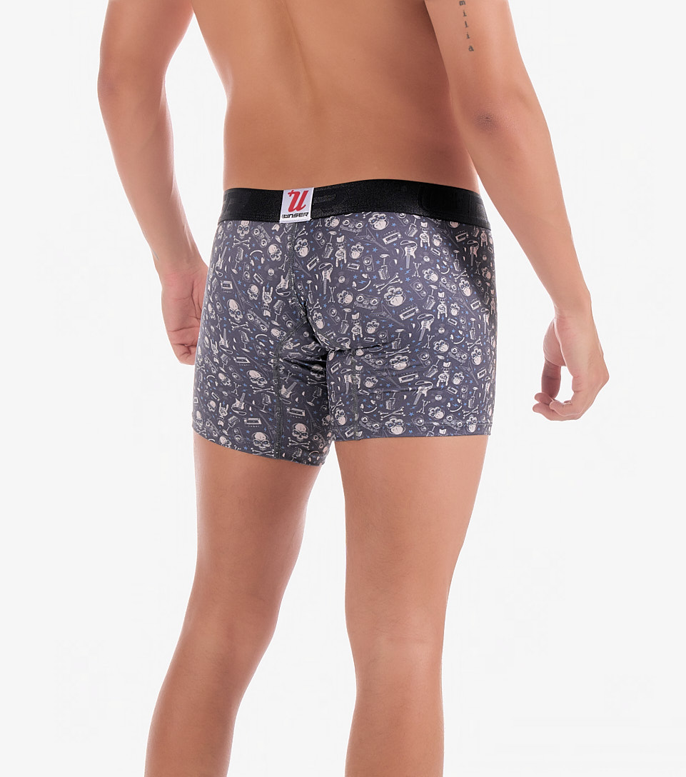 Boxer Para Hombre Bipack Combinado Con Elastico Marcado Texto Unser 832942 CU
