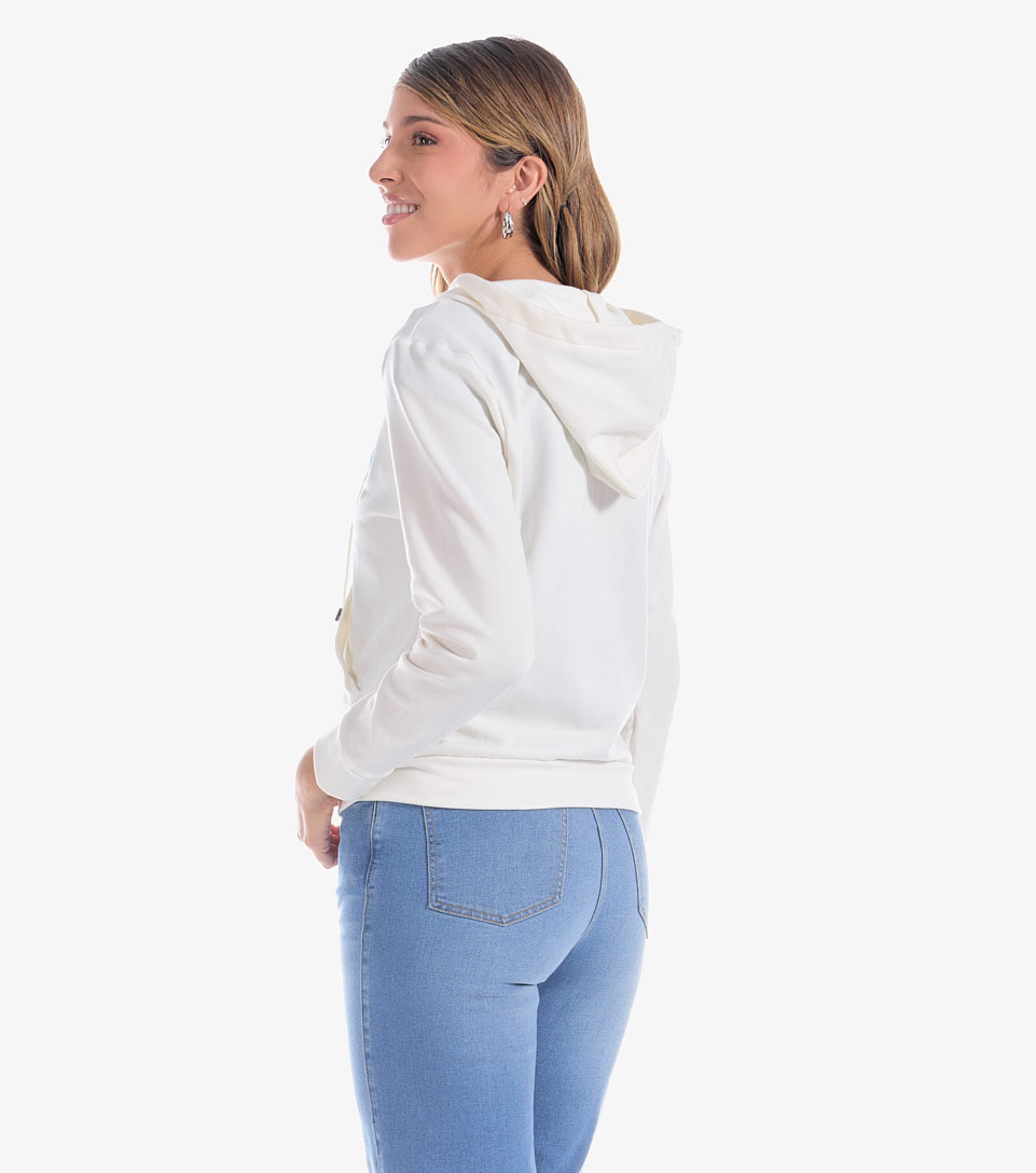 Buzo para mujer con cremallera y aplique delilah derek 832551