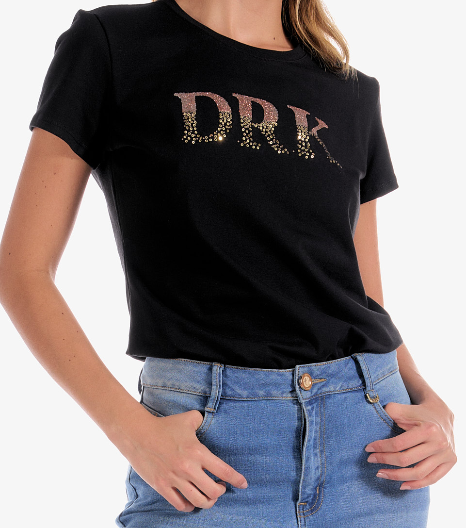 Camiseta Para Mujer Unicolor Manga Corta Derek 832367 AR