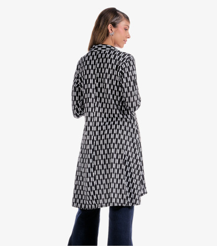 Cardigan Estampado Para Mujer Roma DerekNG