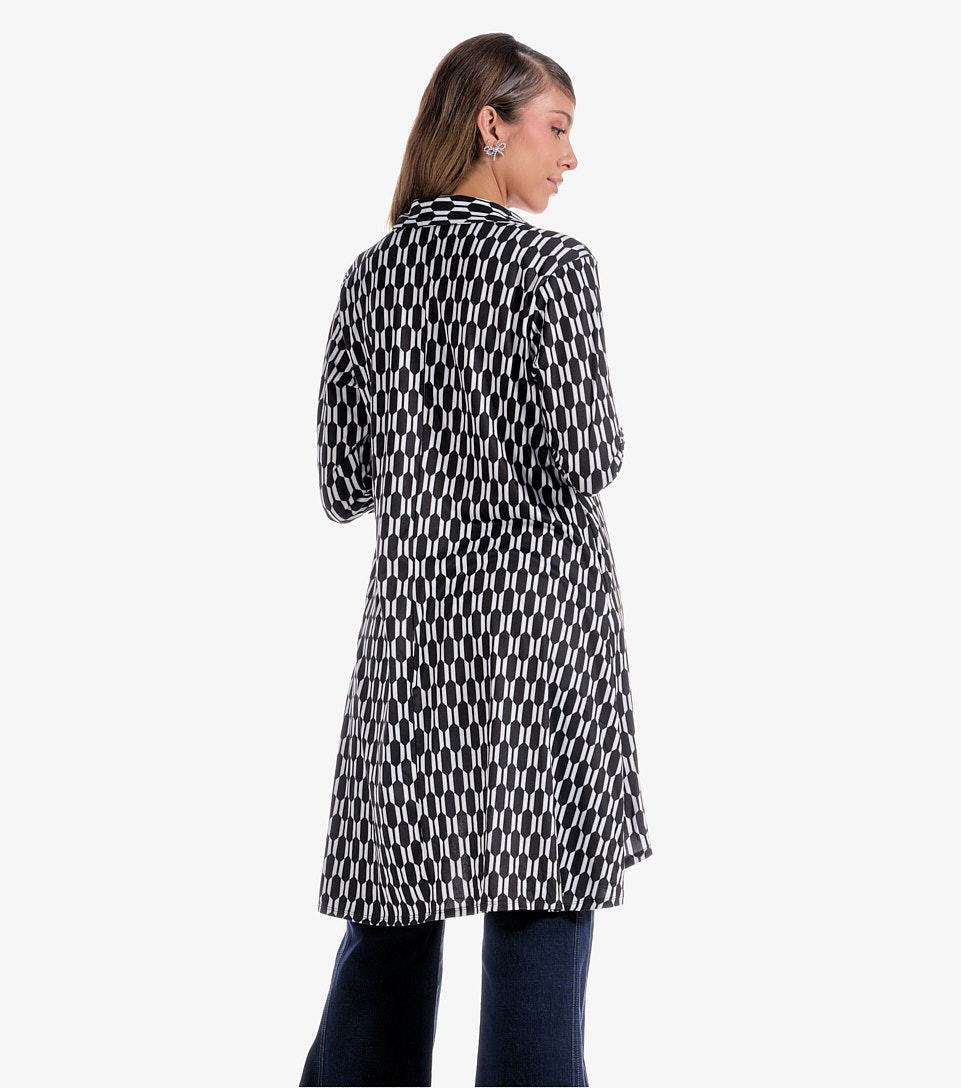 Cardigan Estampado Para Mujer Roma Derek 832272 NG