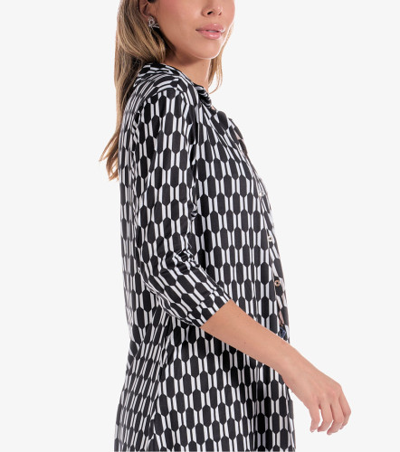 Cardigan Estampado Para Mujer Roma DerekNG