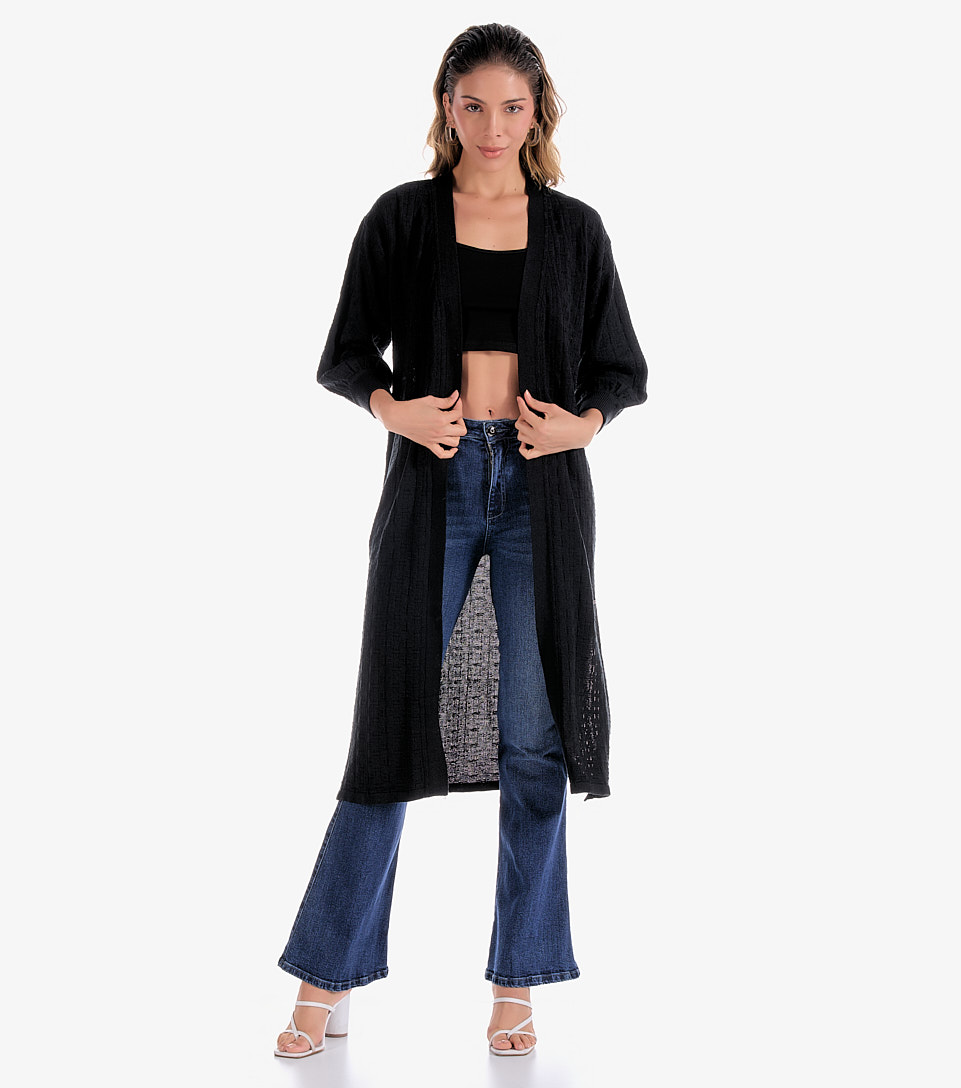 Cardigan Para Mujer Tejido Unicolor Eva DerekNG