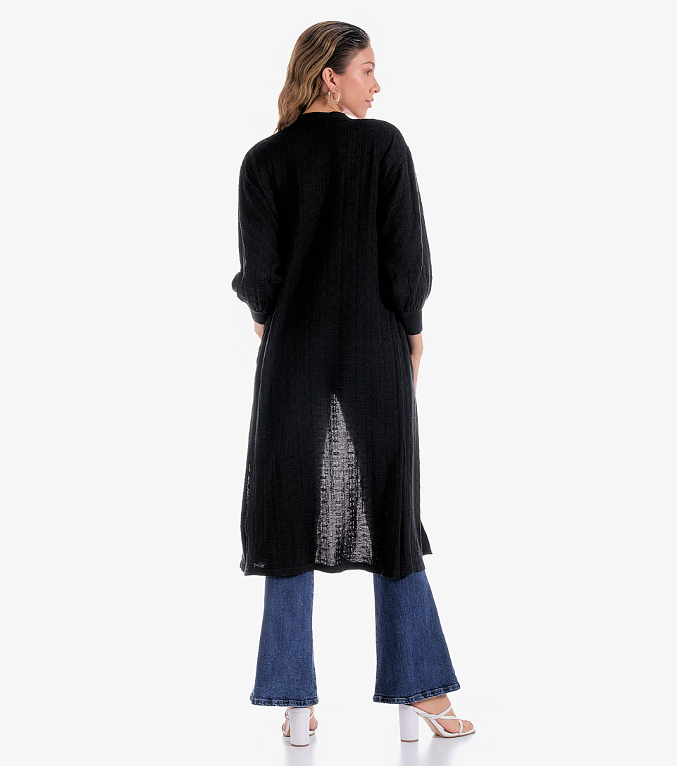 Cardigan Para Mujer Tejido Unicolor Eva Derek 833000 AR