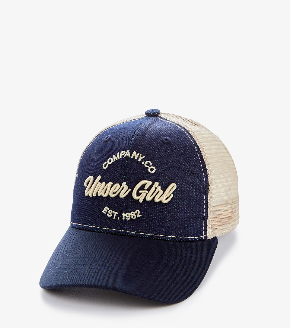 Gorra Para Mujer Combinada De Malla Con Bordado UnserAZ