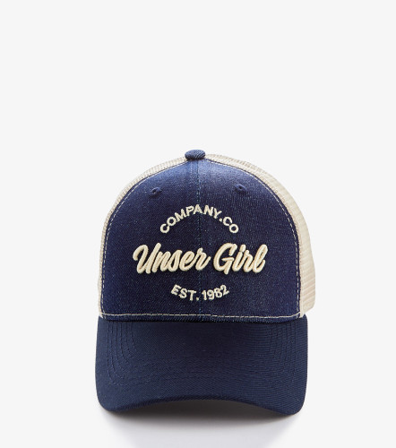 Gorra Para Mujer Combinada De Malla Con Bordado UnserAZ