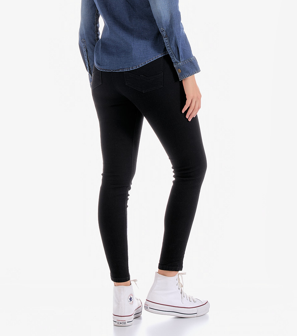 Skinny Jeans Combinacion Jean Negro Mujer Jean Para Mujer Skinny