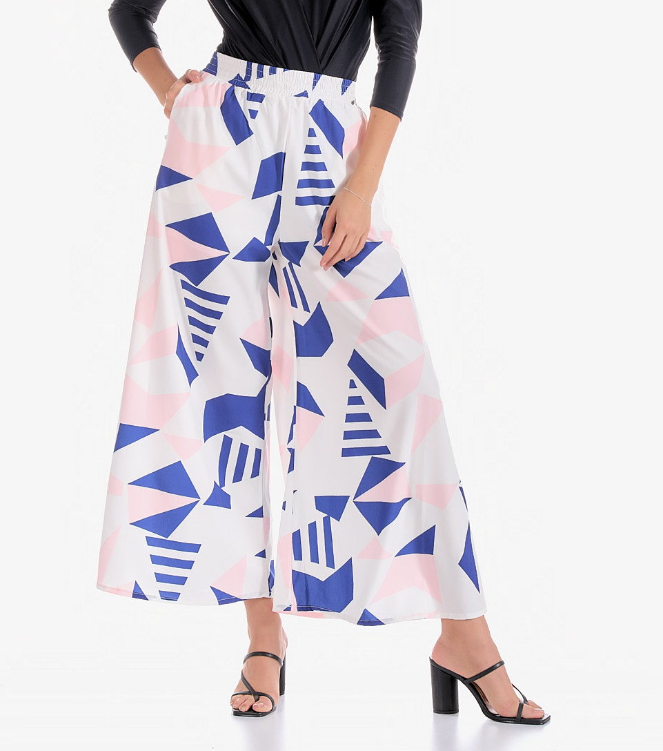 Pantalon Para Mujer Palazzo Estampado Hanna Derek 831396 AZ