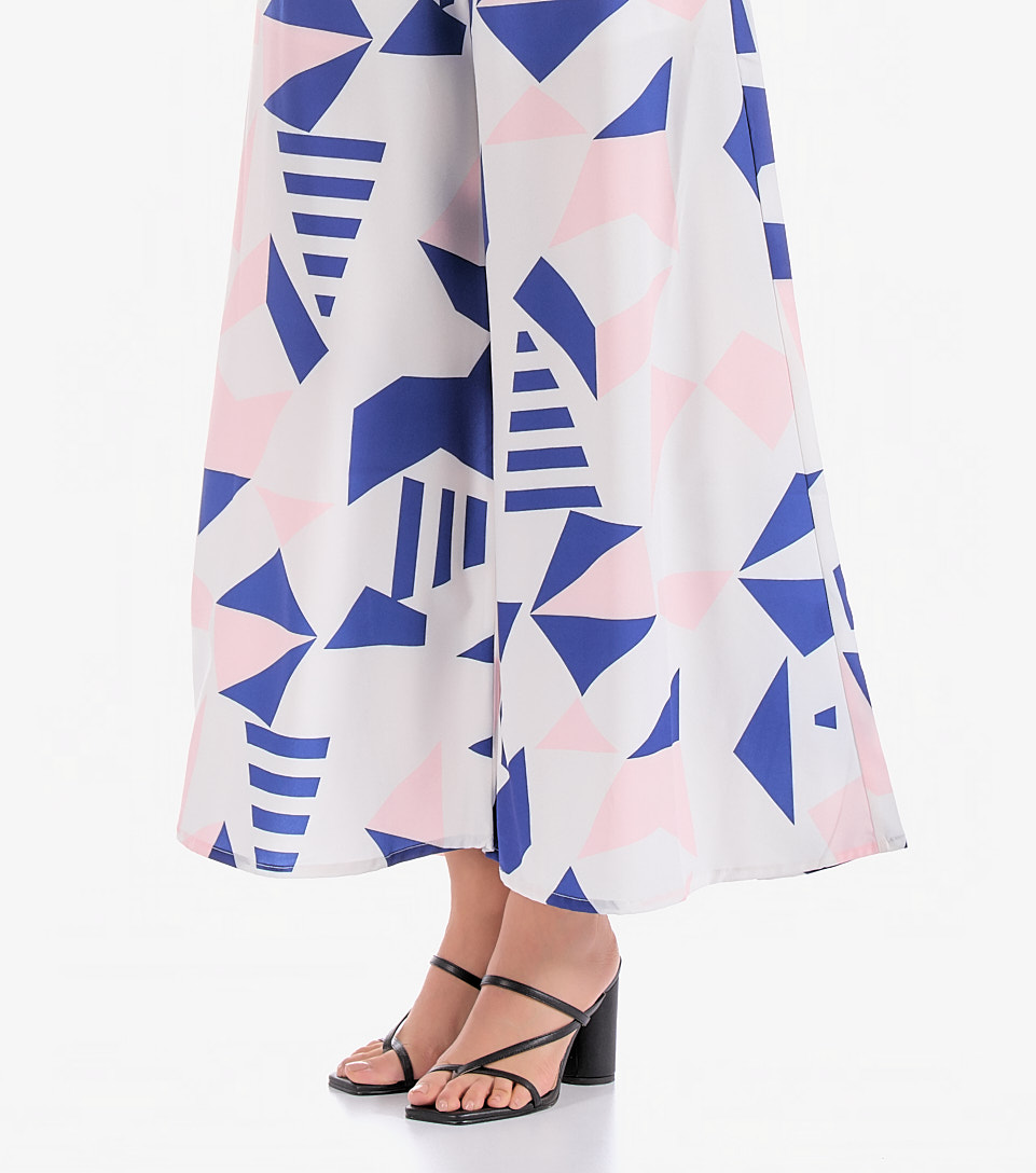 Pantalon Para Mujer Palazzo Estampado Hanna Derek 831396 AZ
