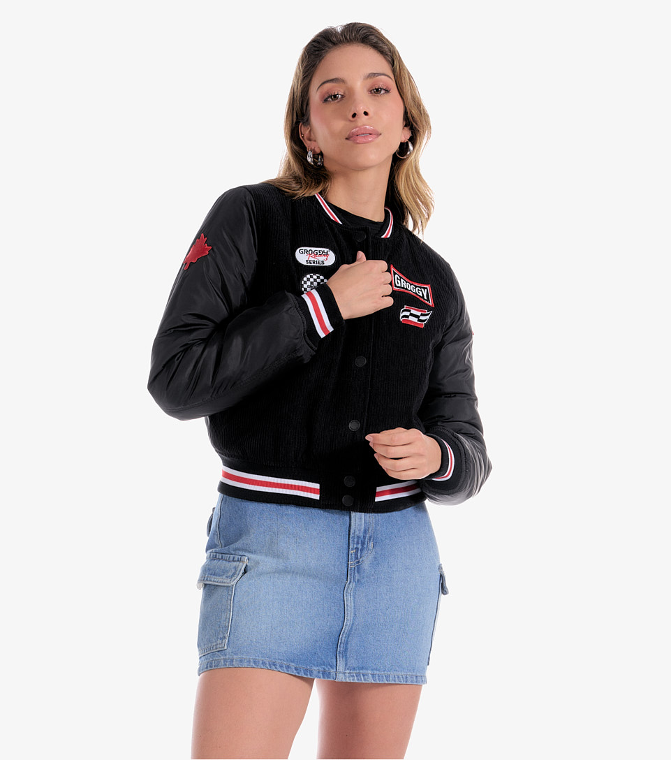 Wanda Chaqueta Bomber Femenina Groggy 831255 NG