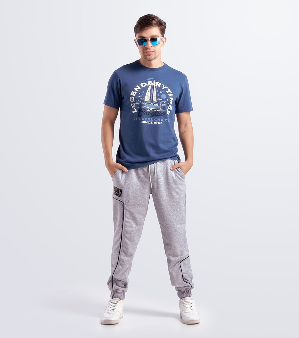 Jogger Para Hombre Unicolor Con Bolsillos Unser 830978 GR