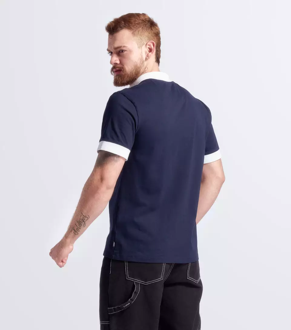 Lucas Polo Con Cuellos Y Punos Combinados TyperAV
