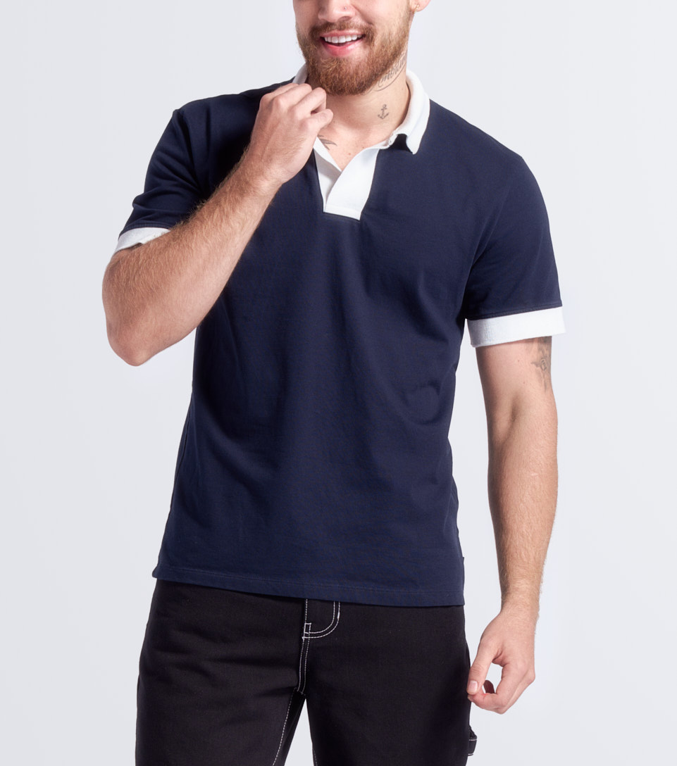 Lucas Polo Con Cuellos Y Punos Combinados Typer 833541 