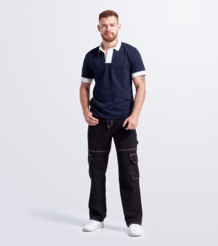 Lucas Polo Con Cuellos Y Punos Combinados TyperAV