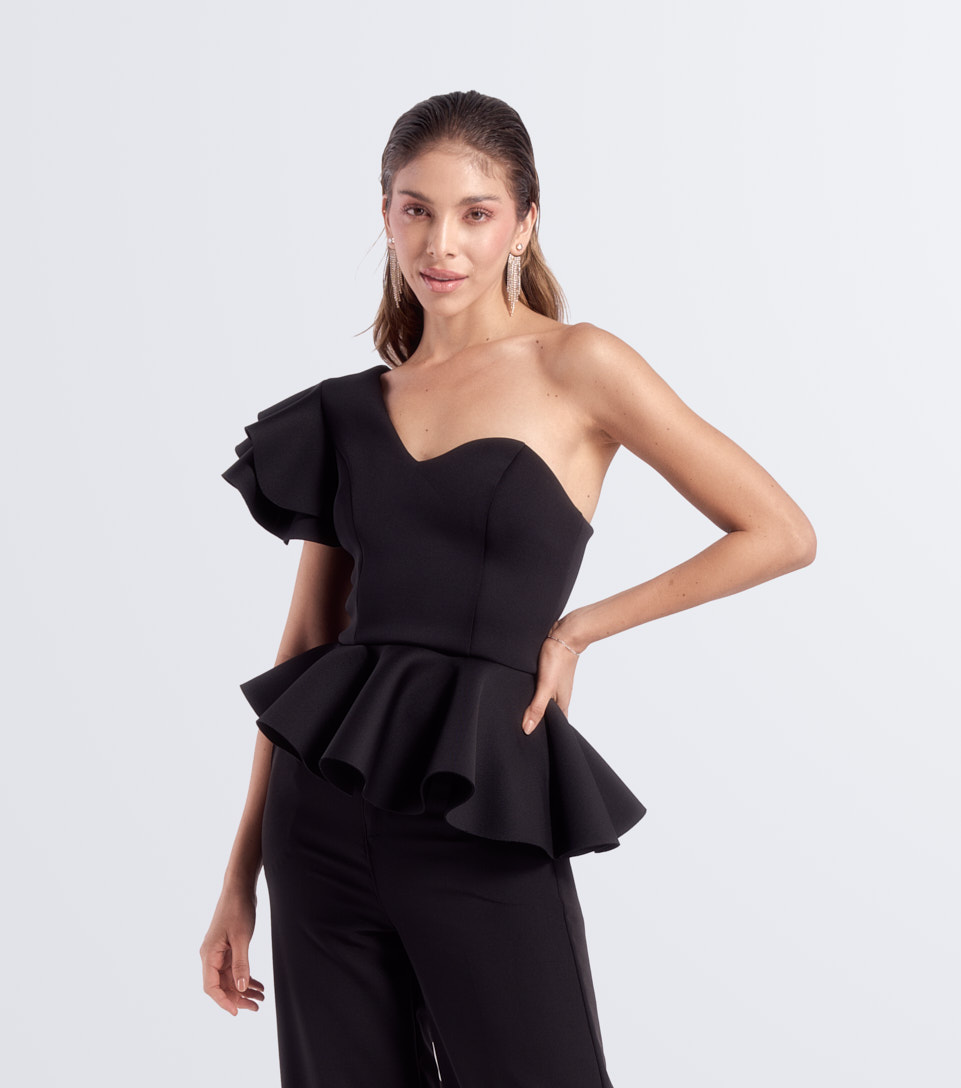 Blusa Medio Beso Unicolor Derek 834030 NG