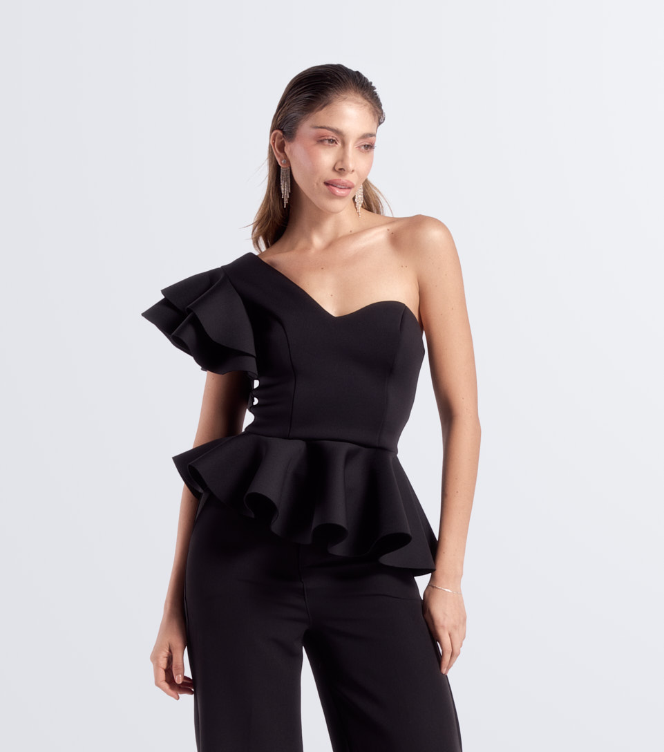 Blusa Medio Beso Unicolor Derek 834030 NG