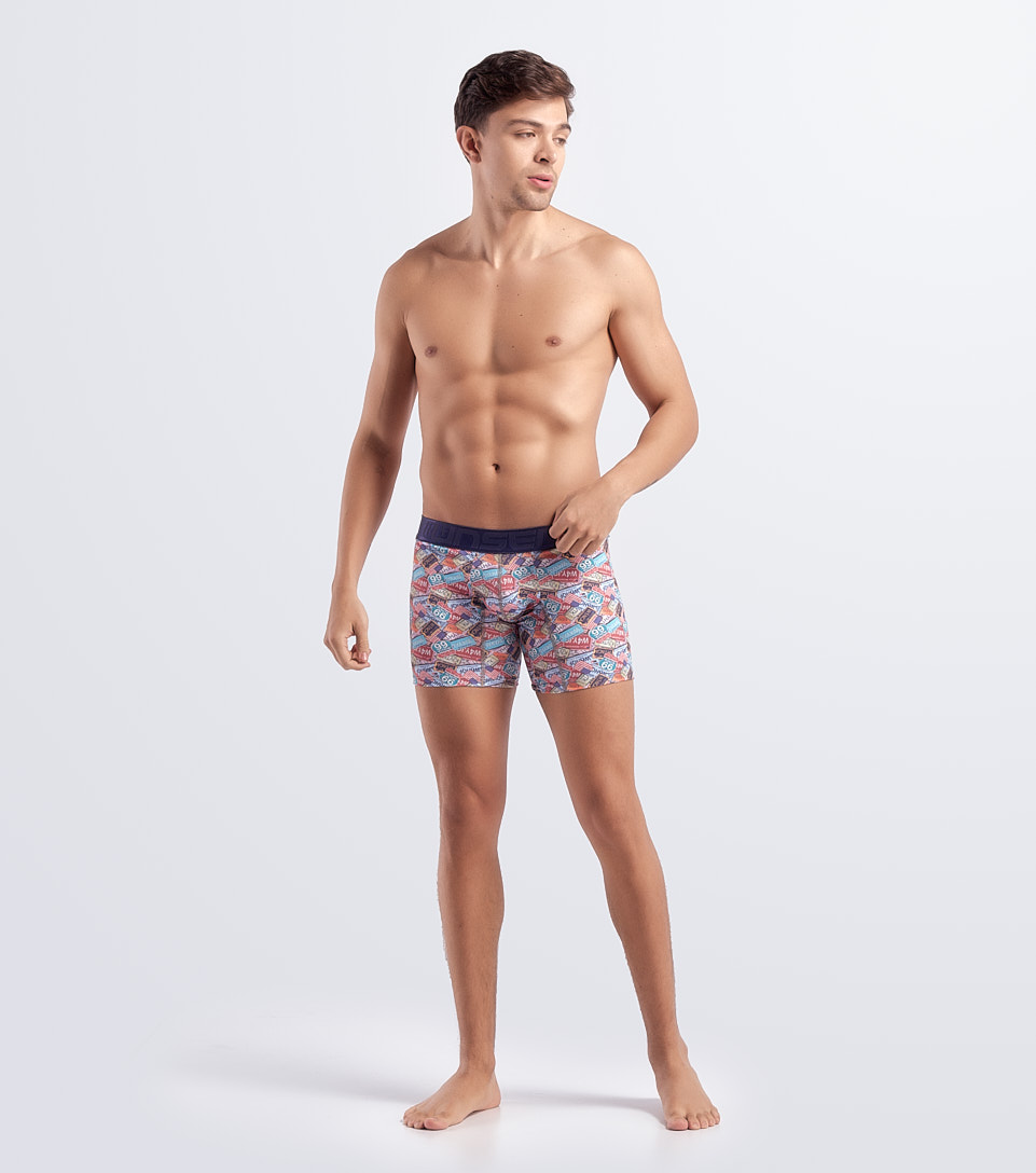 Boxer Para Hombre Bipack Combinado Con Elastico Marcado Texto Unser 832948 CU