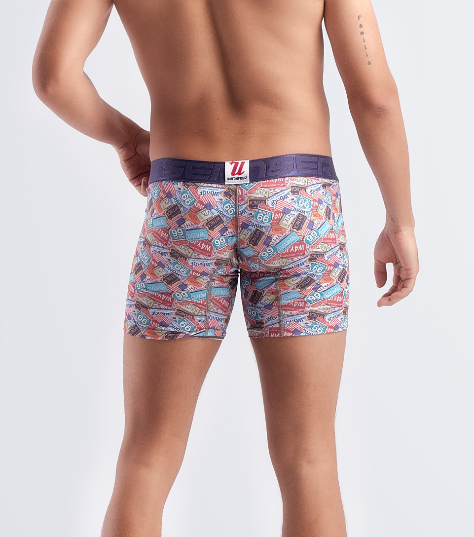 Boxer Para Hombre Bipack Combinado Con Elastico Marcado Texto Unser 832948 CU