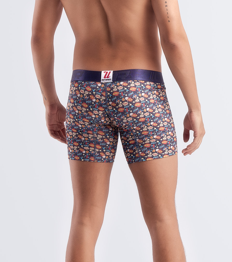 Boxer Para Hombre Bipack Combinado Con Elastico Marcado Texto Unser 832949 CU