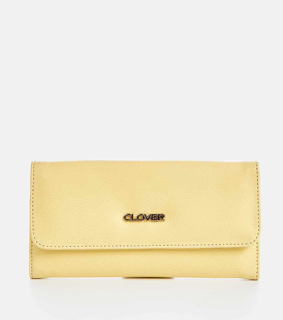 Elly Billetera Unicolor Con Monedero Removible Clover 821128 AM