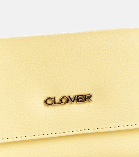 Elly Billetera Unicolor Con Monedero Removible CloverAM