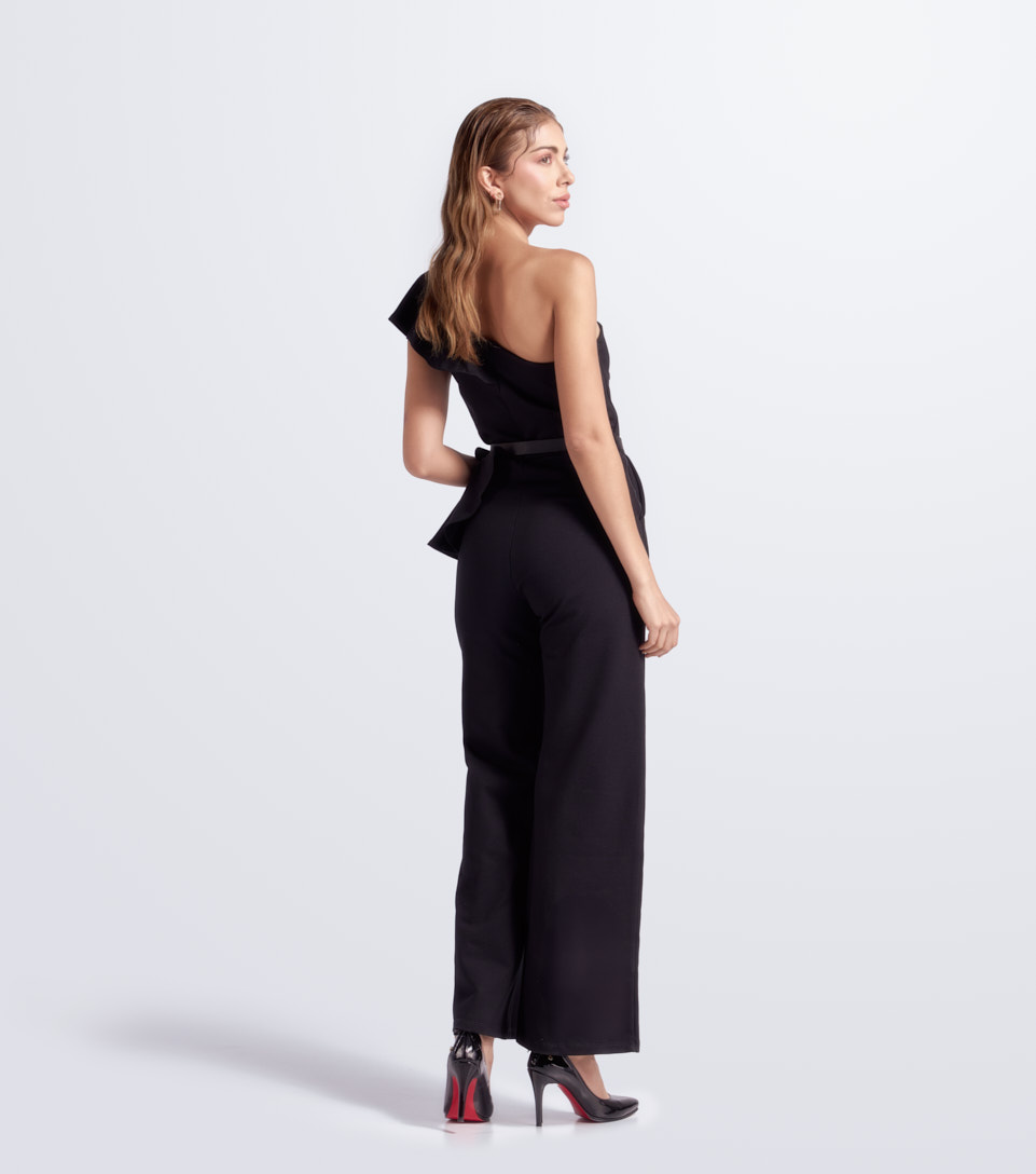 Enterizo Para Mujer Unicolor Medio Hombro Con Bolero Derek 828144 NG