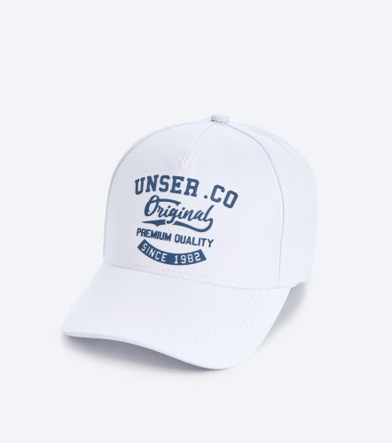 Gorra Para Hombre Unicolor Con Estampado En Parte Frontal UnserBL