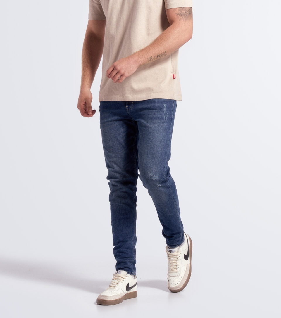 Jean Para Hombre Con Proceso Medio Y Bolsillos Unser 833638 AZ