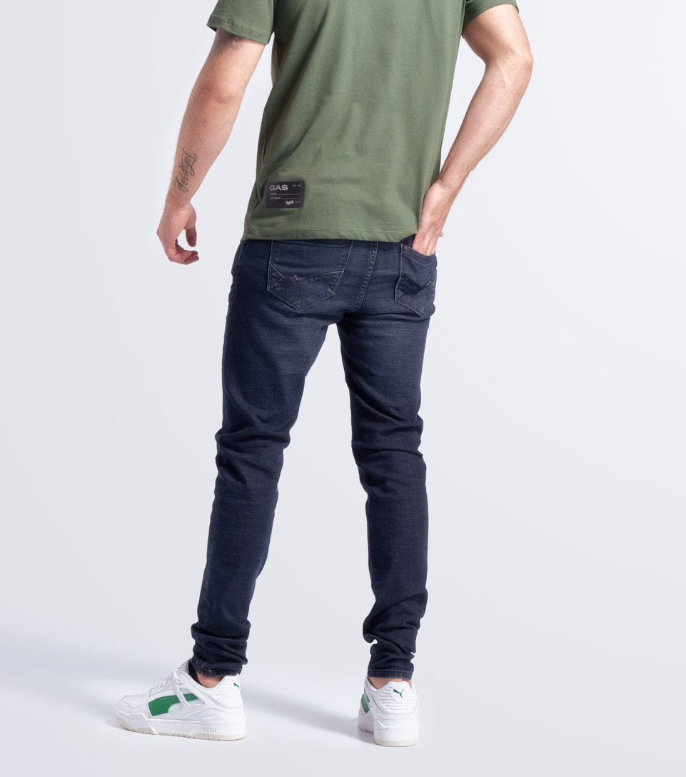 Jean Para Hombre Con Proceso Medio Y Bolsillos Unser 833639 AZ