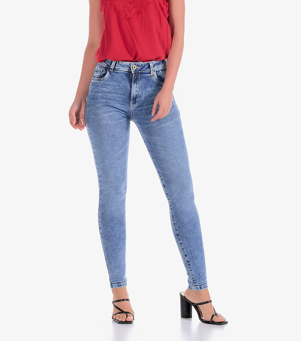 Jean Para Mujer Skinny Con Proceso Barcelona Paulina Derek 831022 AZ