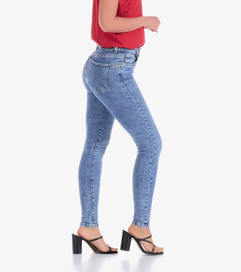Jean Para Mujer Skinny Con Proceso Barcelona Paulina Derek 831022 AZ