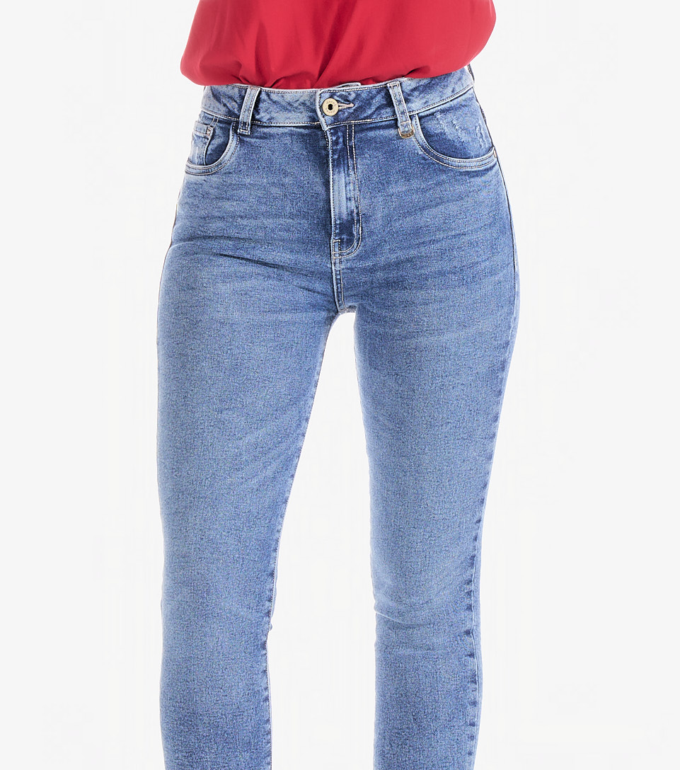 Jean Para Mujer Skinny Con Proceso Barcelona Paulina Derek 831022 AZ