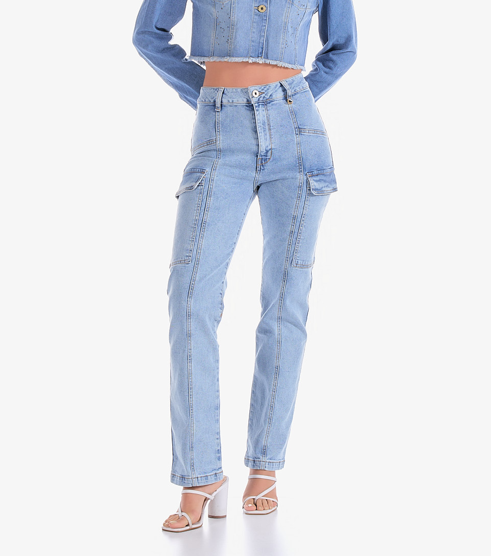 Jeans Fashion Nova Jeans Cargo Fashion Nova Bag Of Tricks Azul Y Negro  Para Mujer Acid Wash