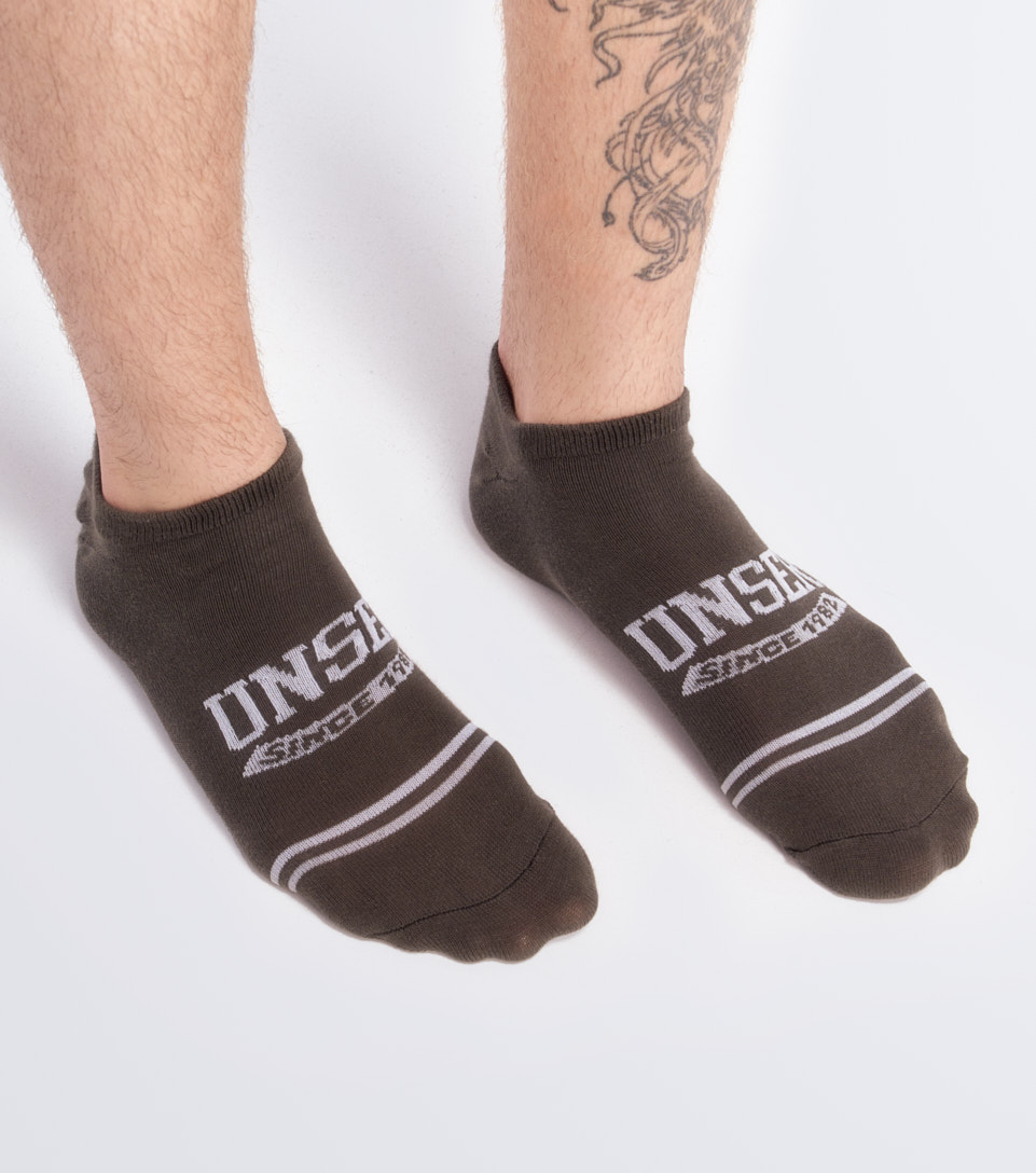 Media Para Hombre Bipack Invisible Combinada Con Texto Unser 832966 VD