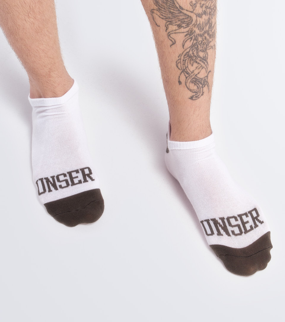 Media Para Hombre Bipack Invisible Combinada Con Texto Unser 832966 VD