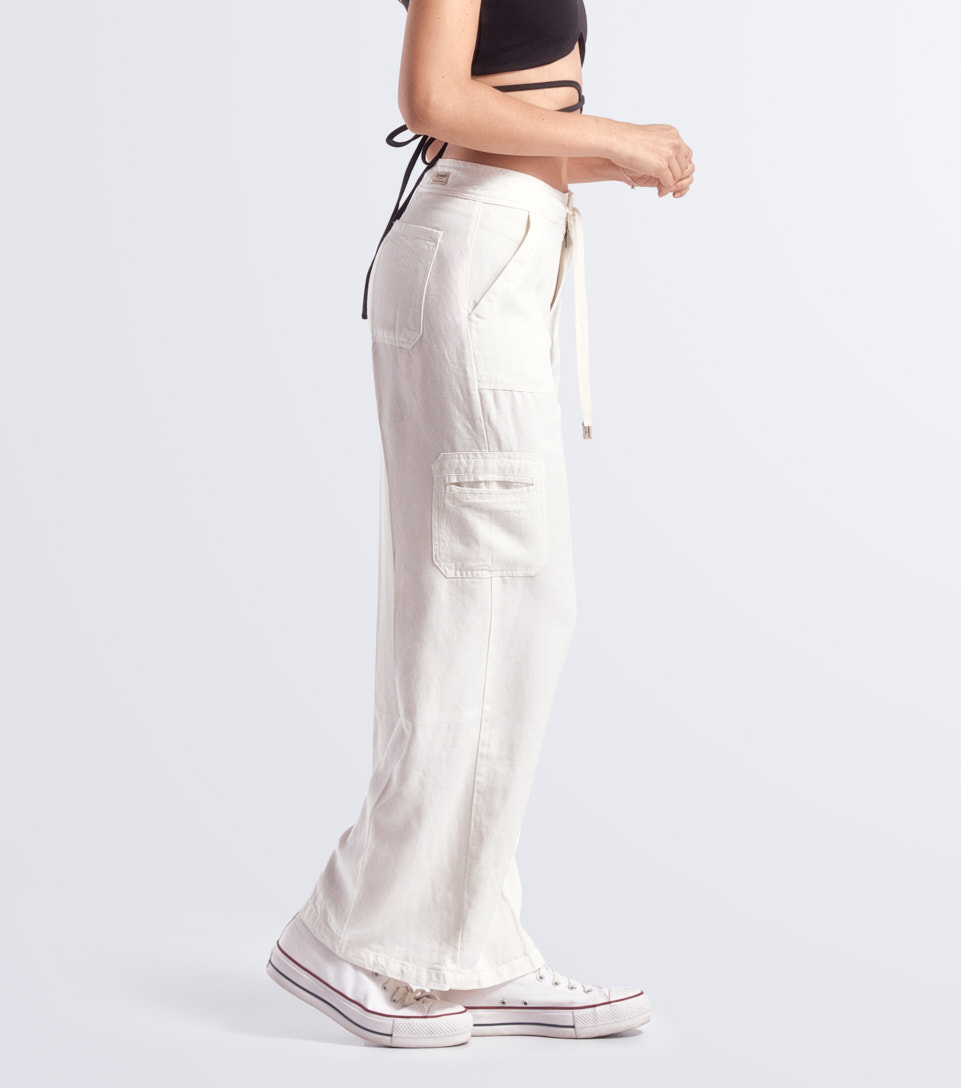 Pantalon Para Mujer Bota Ancha Con Bolsillos Unser 826806 BL